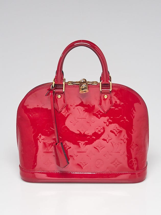 Louis Vuitton Rose Indian Monogram Vernis Alma PM Bag