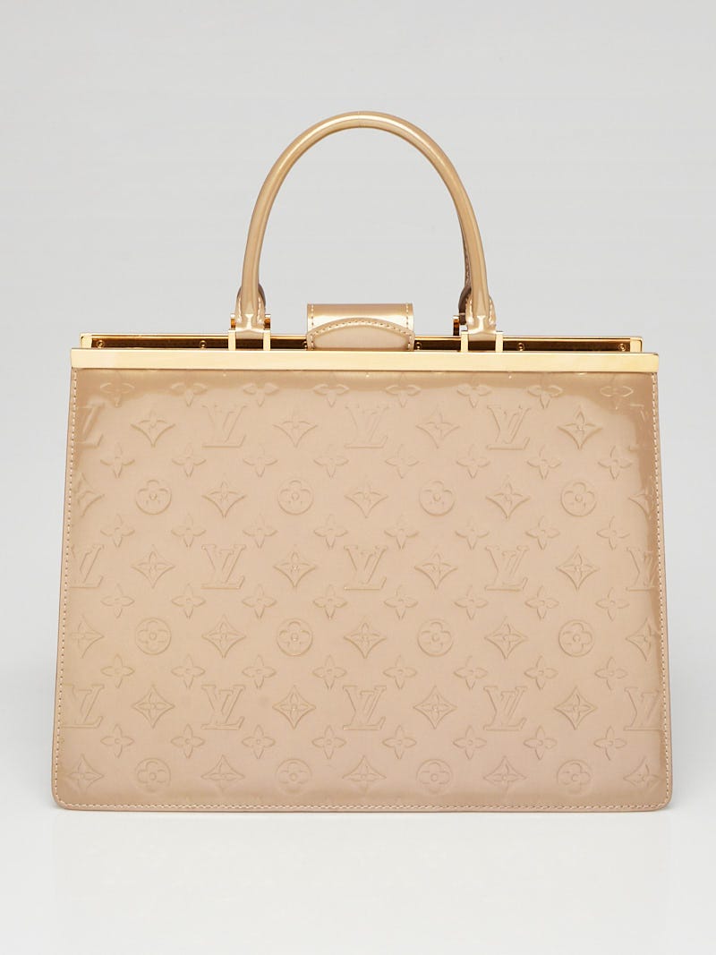 Louis Vuitton Beige Poudre Monogram Vernis Deesse GM Bag - Yoogi's Closet