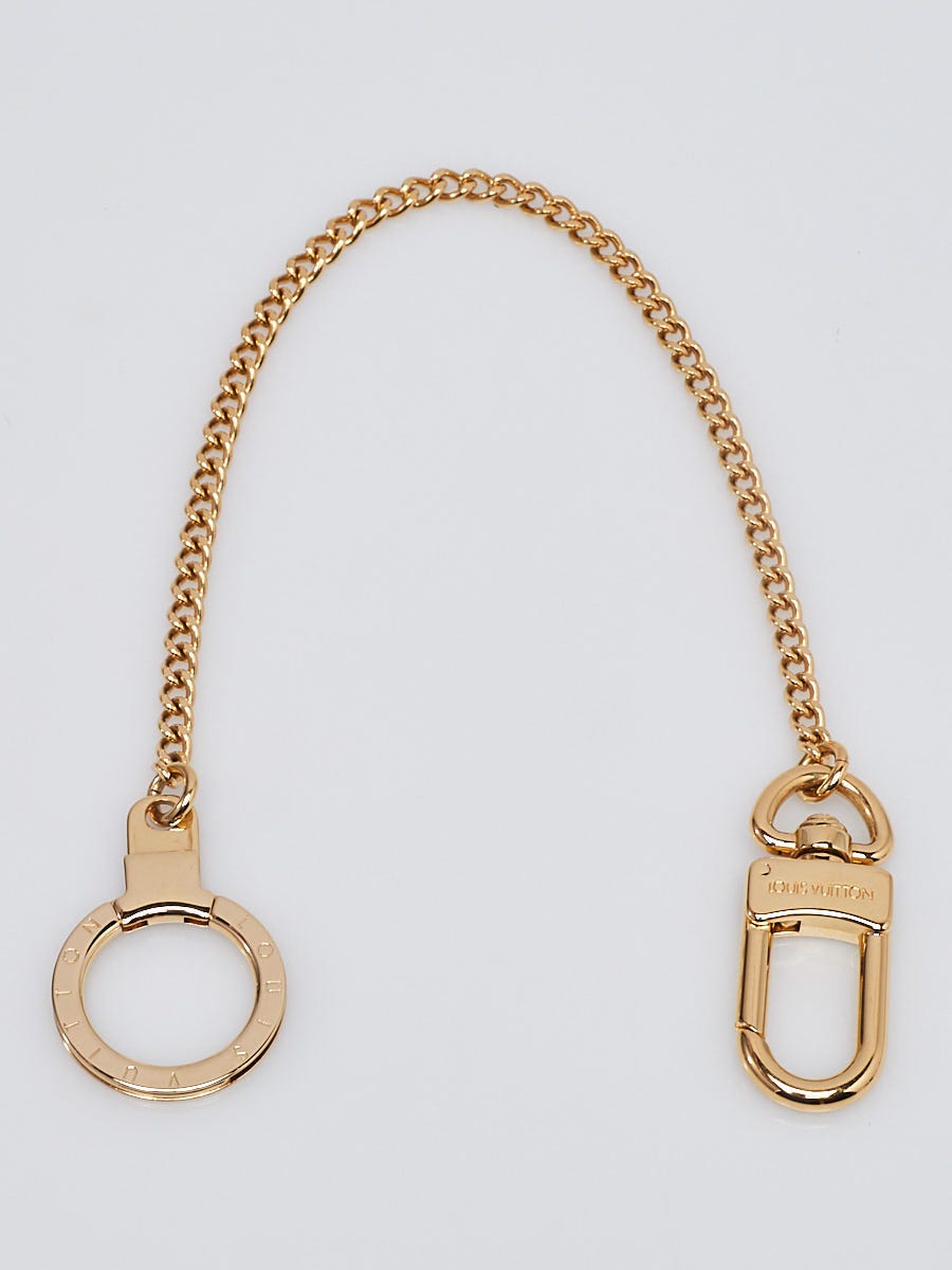 Louis Vuitton Goldtone Metal Chaine Anneau Cles Dore Key Chain - Yoogi's  Closet