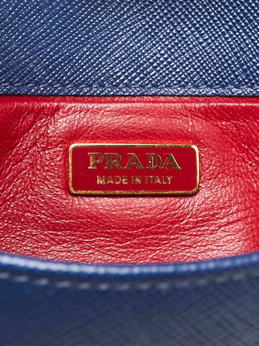 PRADA BANDOLIERA  ショルダーバッグ  BLEU Prada Leather Triangle Shoulder Bag | RADPRESENT