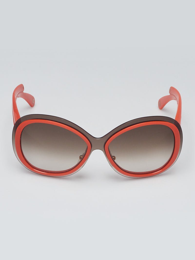 Louis Vuitton Orange Resin Frame Flore Carre Sunglasses-Z0445W - Yoogi's  Closet