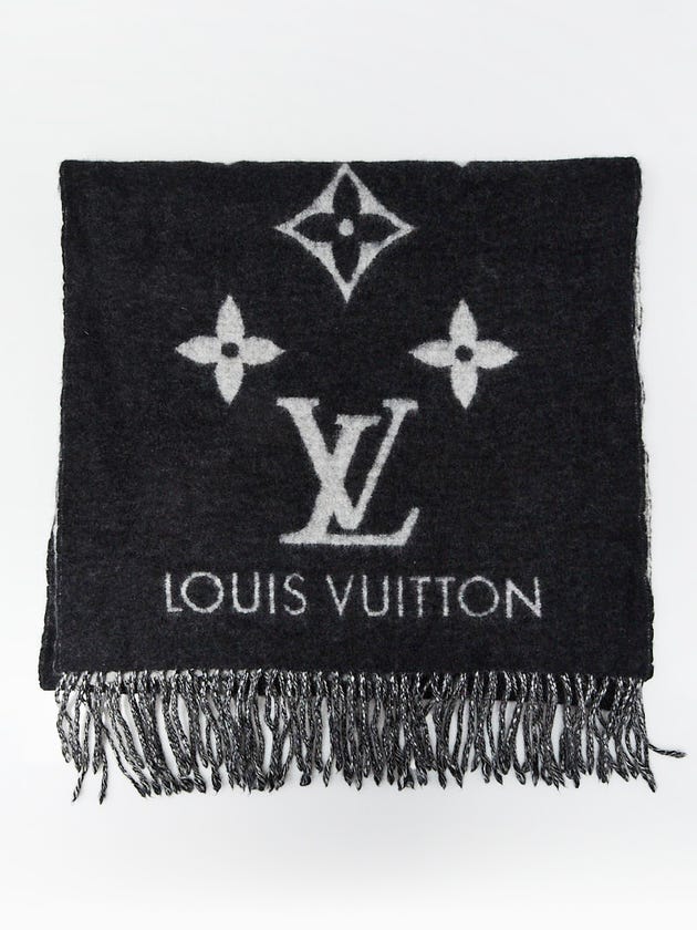 Louis Vuitton Black/Grey Cashmere Reykjavik Shawl