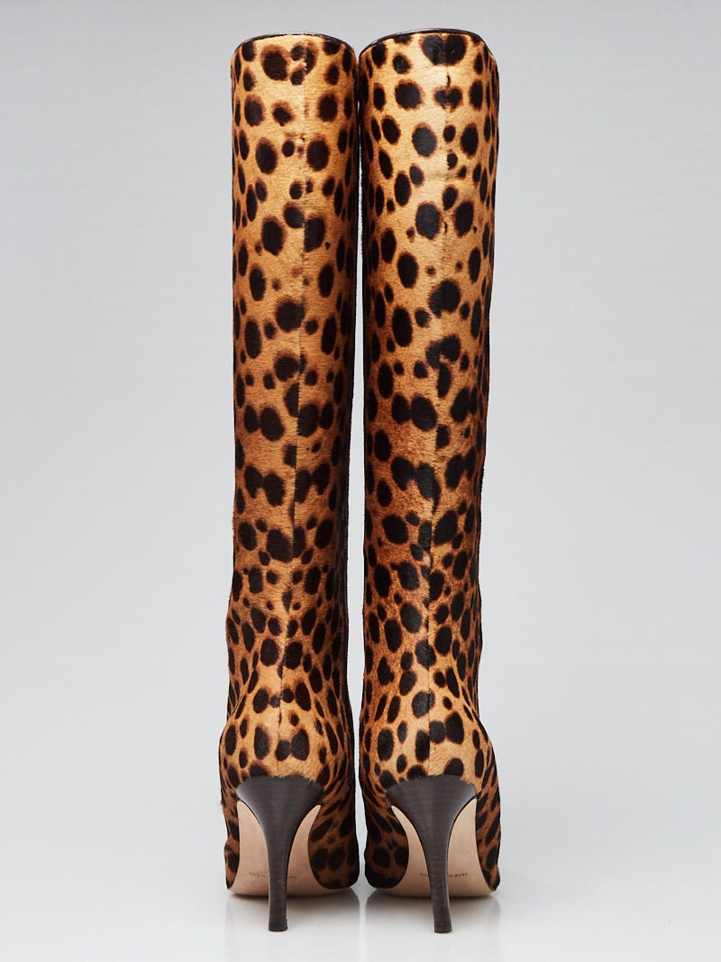 Manolo blahnik pony cheetah hotsell boots