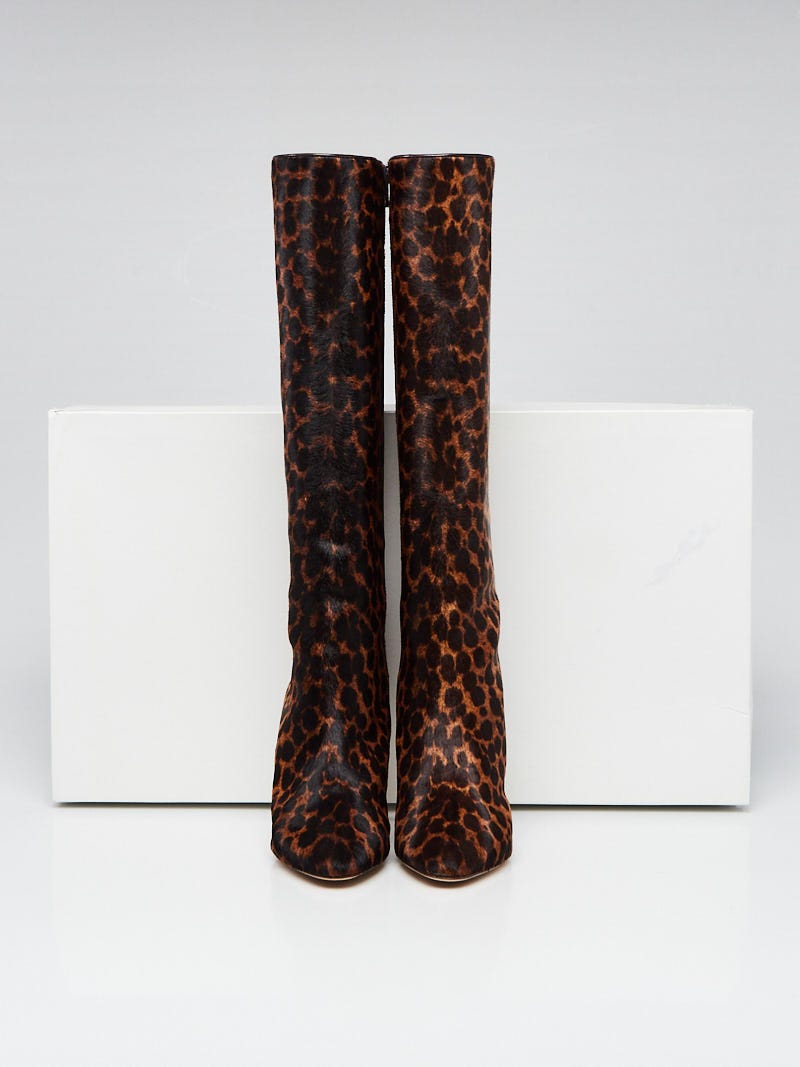 Manolo blahnik outlets pony cheetah boots