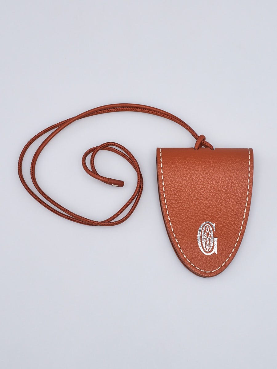 Goyard Brown Leather Bag Clip - Yoogi's Closet