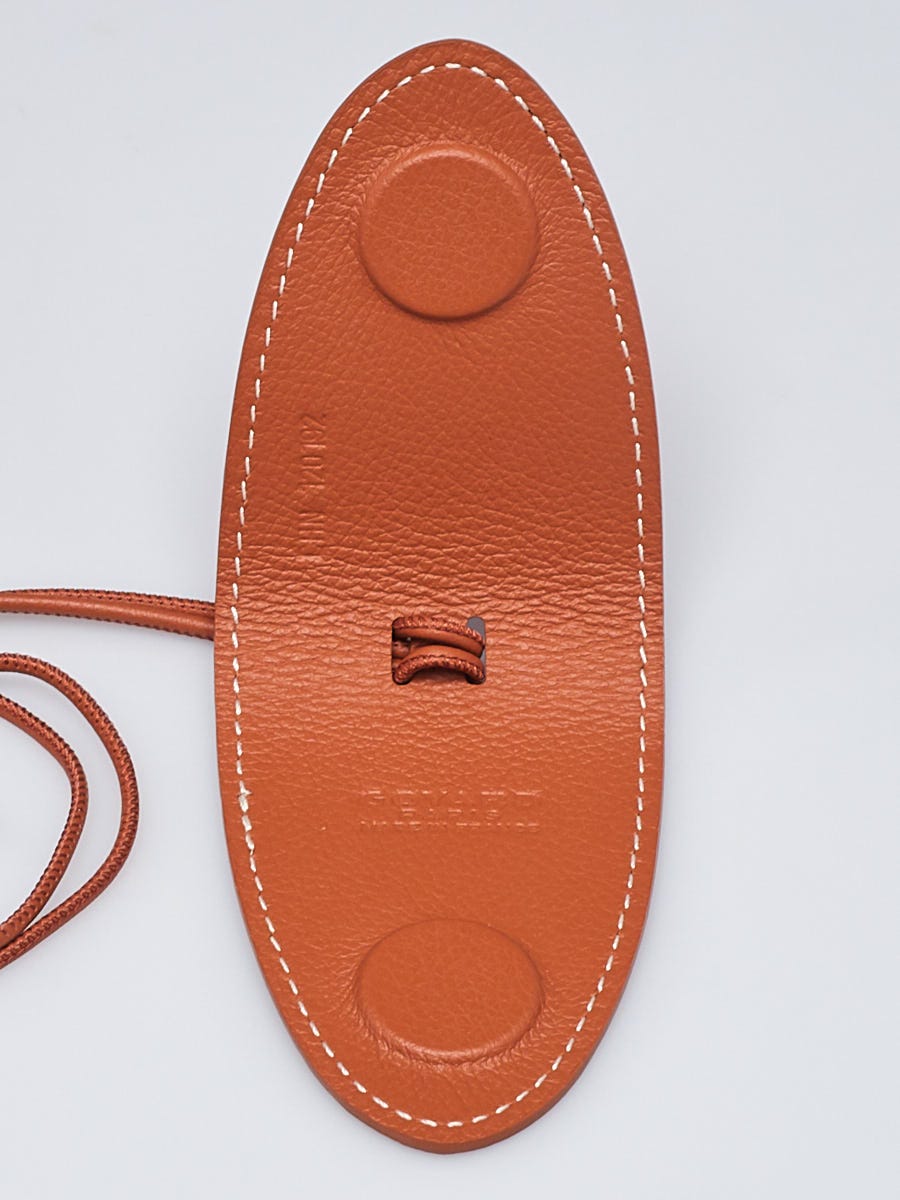 Goyard Brown Leather Bag Clip - Yoogi's Closet