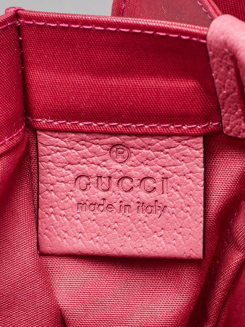 Gucci Pink/Orange Coated Canvas Montecarlo Tote Bag