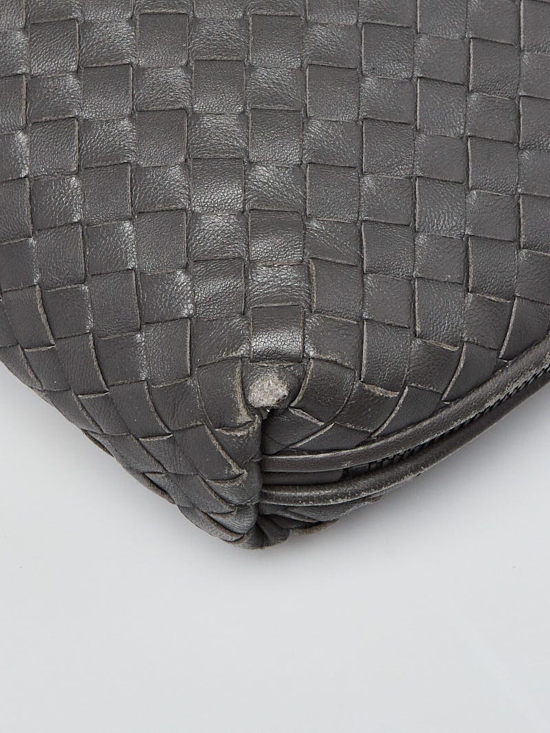 Bottega Veneta Black Intrecciato Woven Nappa Leather Nodini Crossbody Bag -  Yoogi's Closet