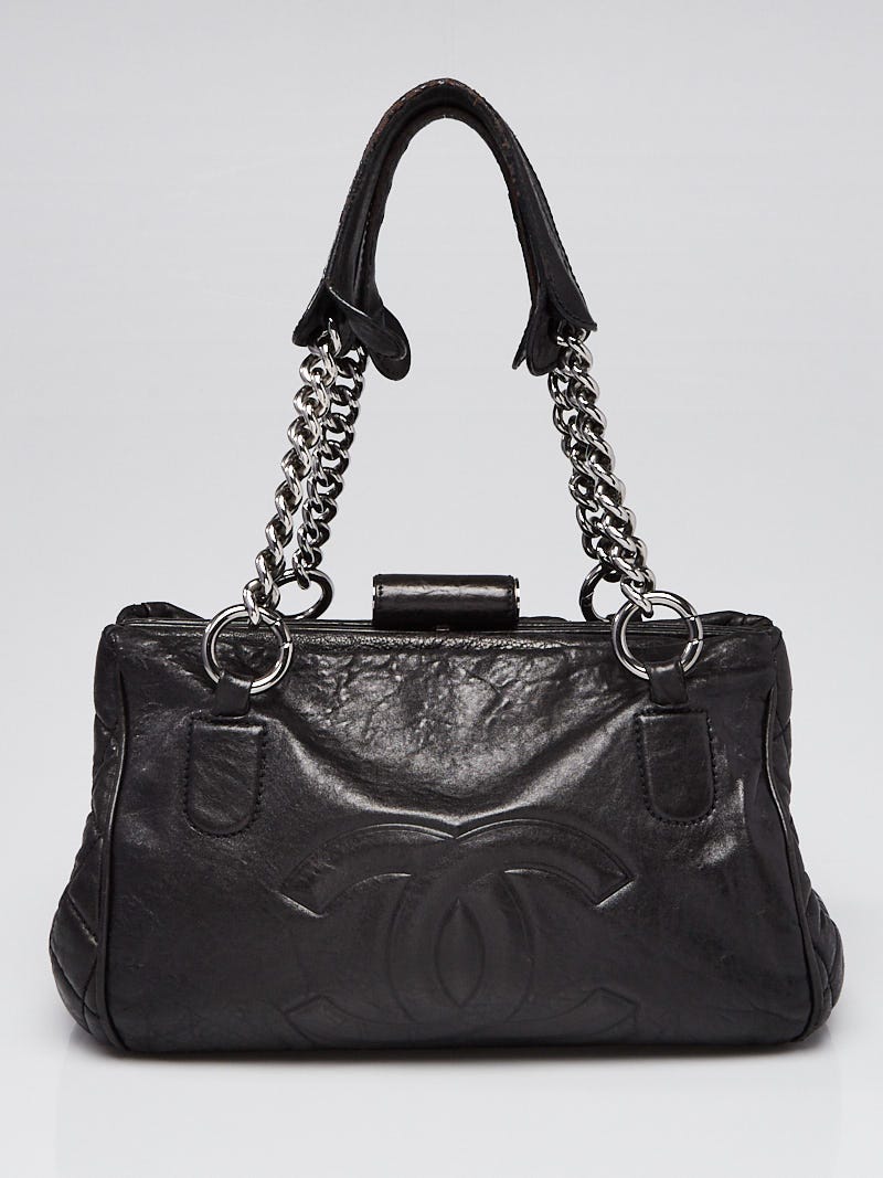 Chanel Black Leather Perfect Day Satchel Bag | Yoogi's Closet