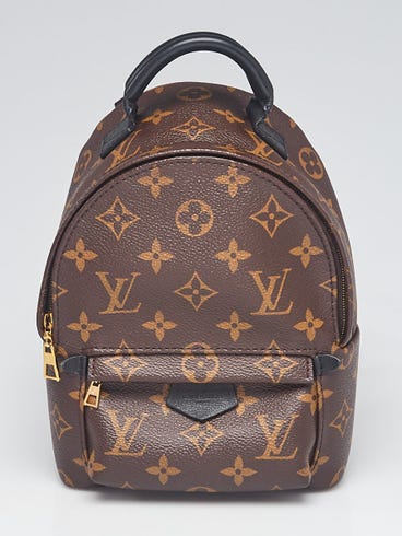 louis vuitton backpack mini sale Palm Springs monogram canvas leather base and trimmed with natural cowhide leather Palm Springs Louis Vuitton mini