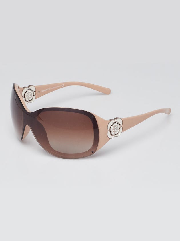 Chanel Beige/White Camellia Flower Sunglasses- 6032