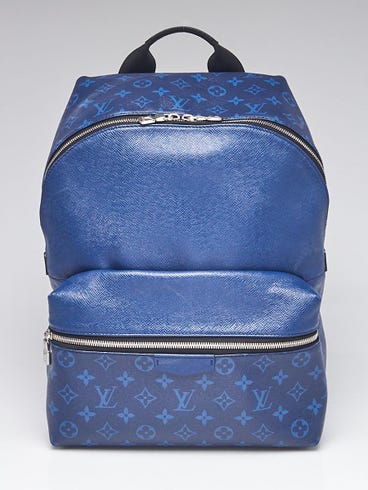 louis vuitton cobalt backpack DAMIER RACE DISCOVERY PM Caroline's Fashion Luxuries The Discovery backpack in this seasons new Damier Cobalt Race canvas conveys the spirit of the speedway Louis Vuitton Limited Edition Damier