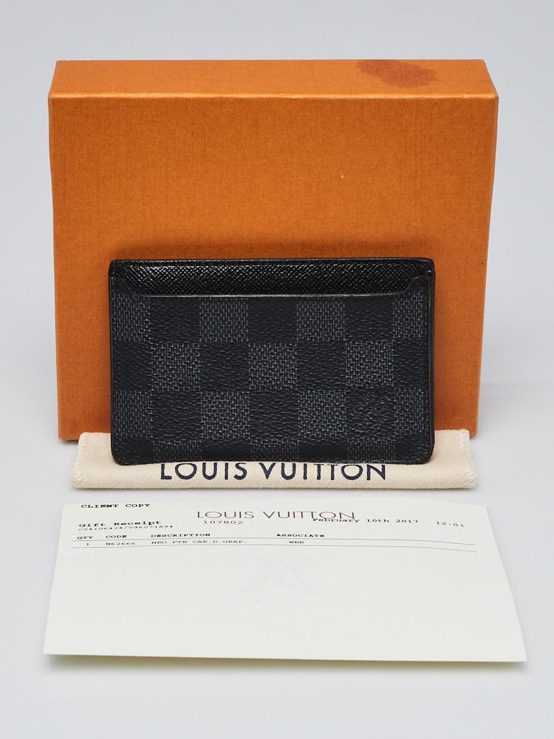 Louis Vuitton Damier Graphite Neo Porte Card Holder - Yoogi's Closet