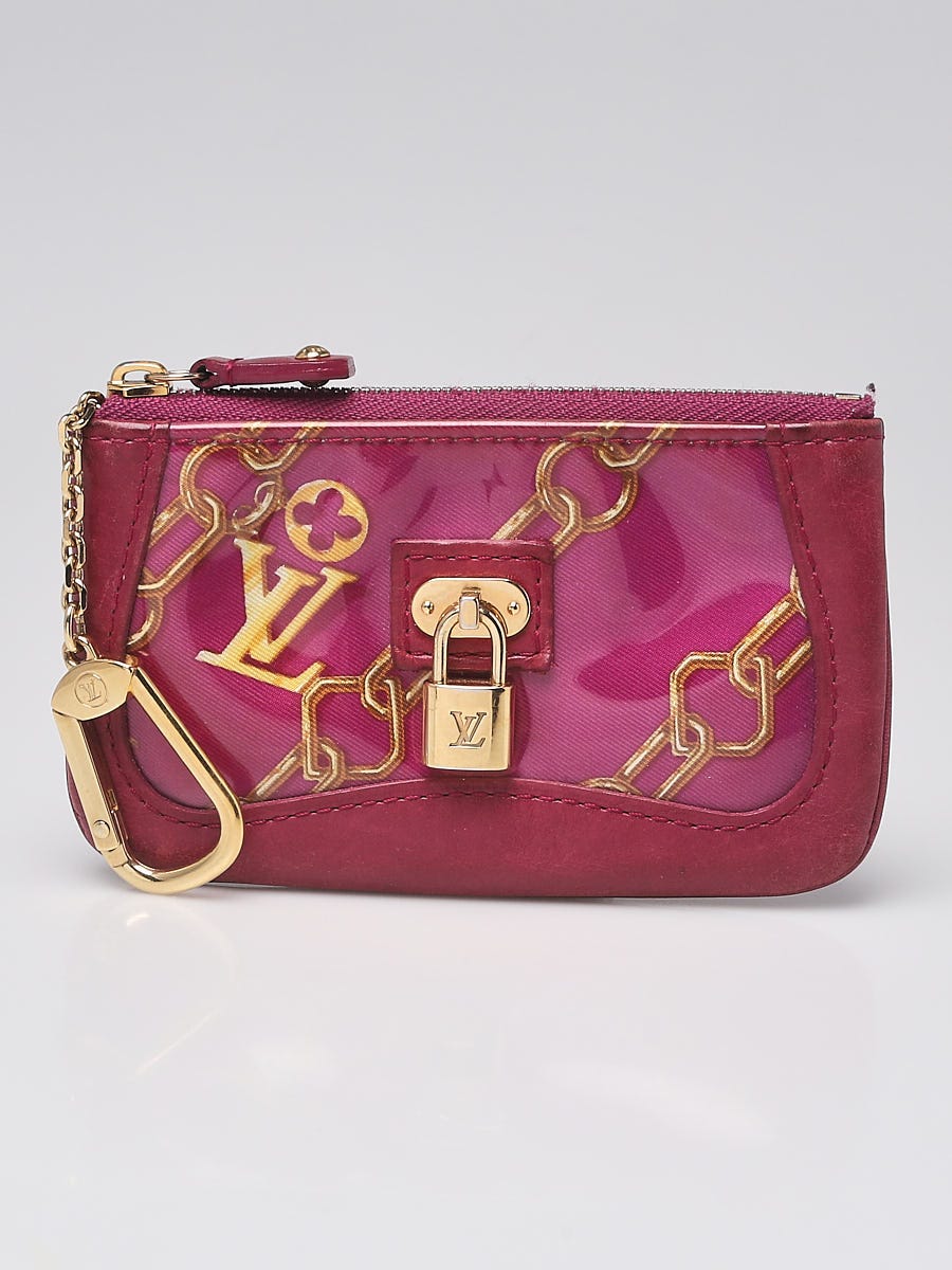 Louis Vuitton Limited Edition Fuchsia Monogram Charms Cles Key and Change Holder