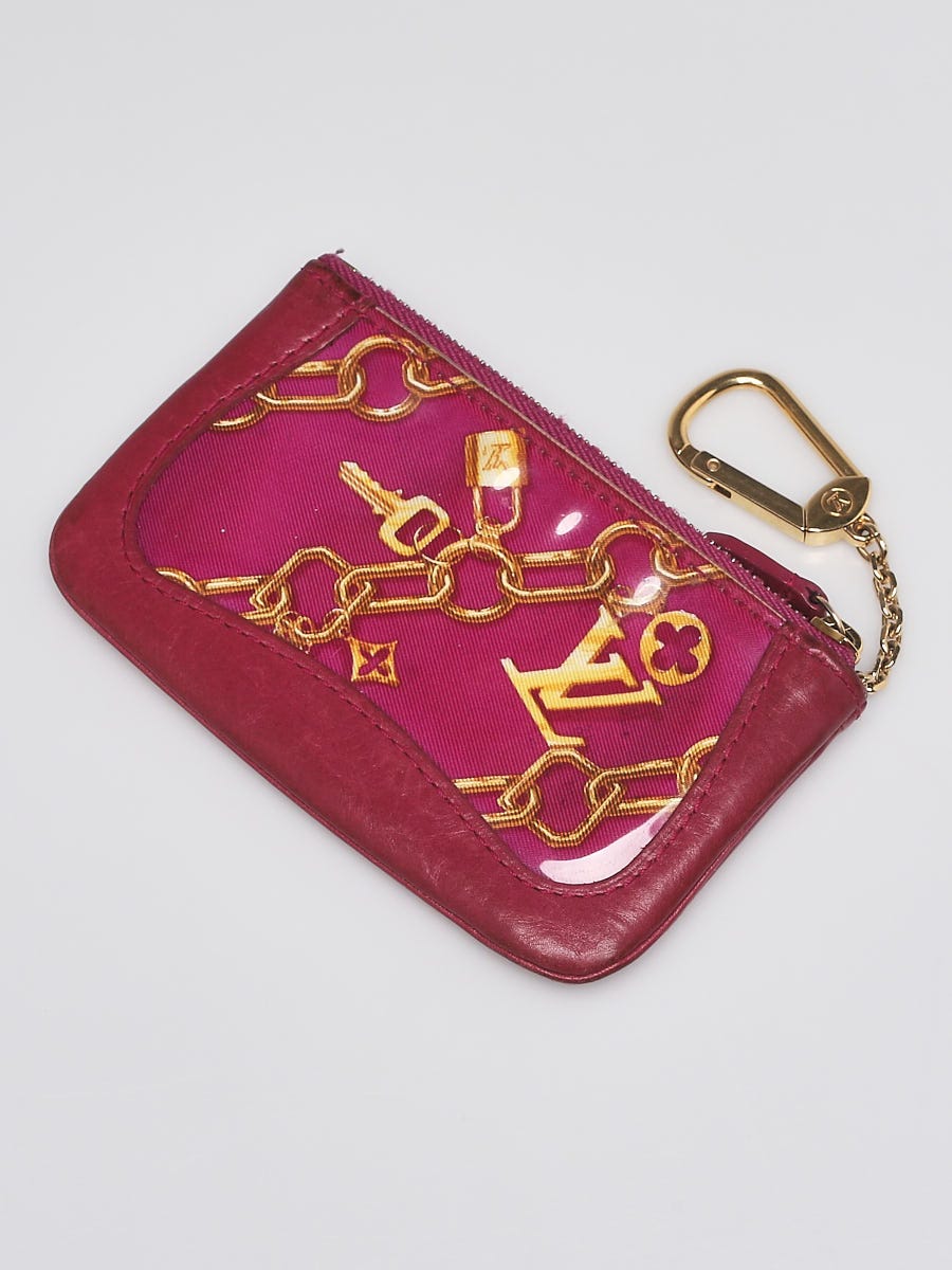 Louis Vuitton Limited Edition Fuchsia Monogram Charms Cles Key and Change Holder