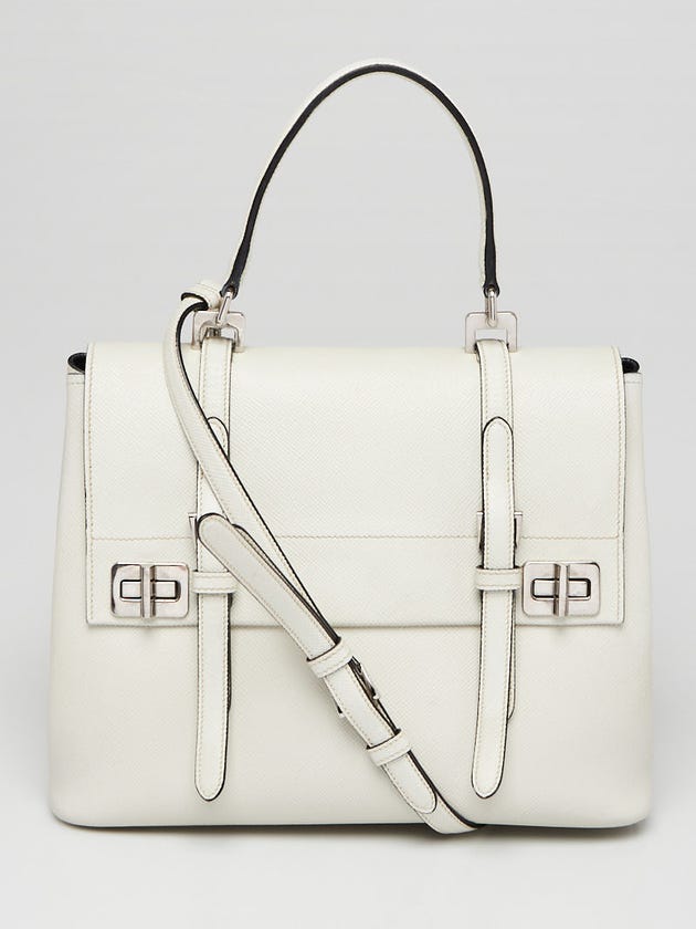 Prada Talco Saffiano Leather Top Handle Bag BN2821