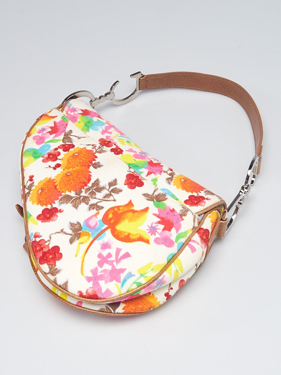 Christian Dior x John Galliano Floral Print Canvas and