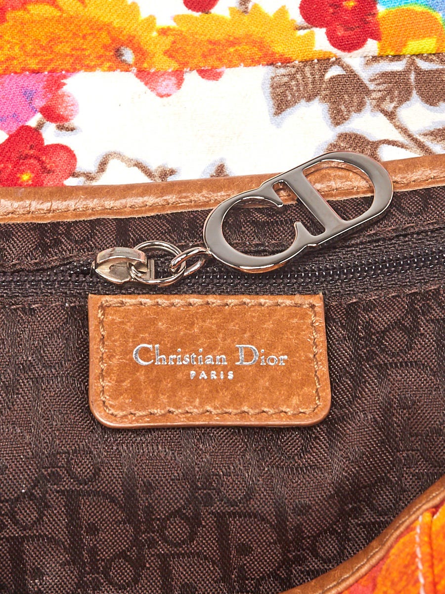 Christian Dior x John Galliano Floral Print Canvas and