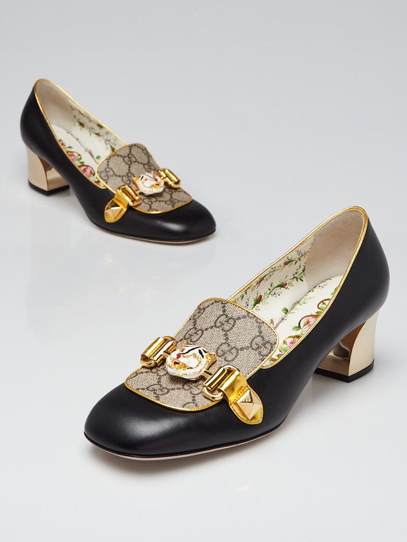 Gucci on sale leather pumps