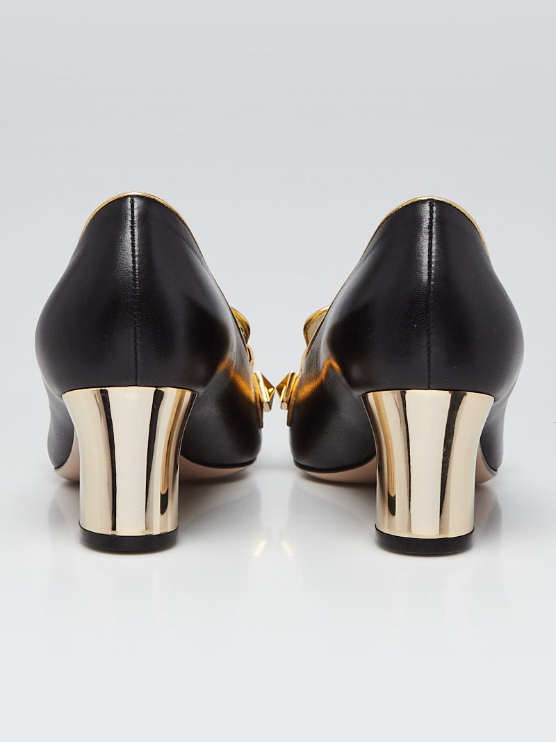 GUCCI ブラック オープントゥ ミュール❣️37 GUCCI ブラック オープン