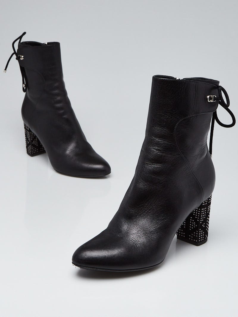 Christian Dior Black Calfskin Leather 