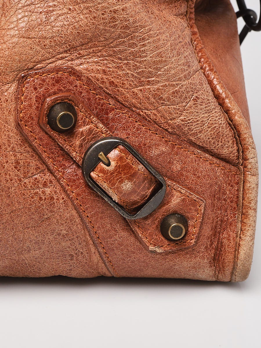 Balenciaga Caramel Lambskin Motorcycle Part-Time Bag | Yoogi's Closet
