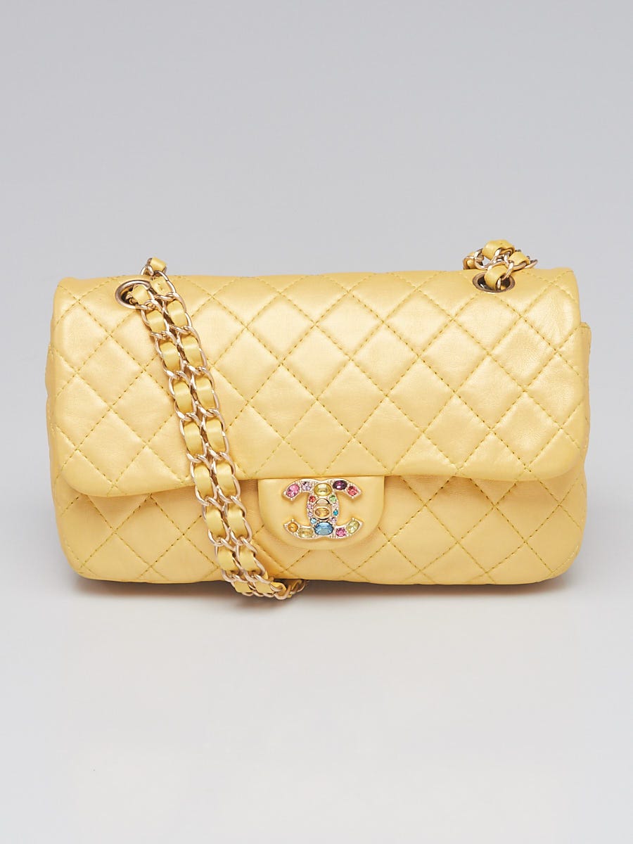 Chanel Juane Lambskin Leather Precious Jewel Medium Flap Bag
