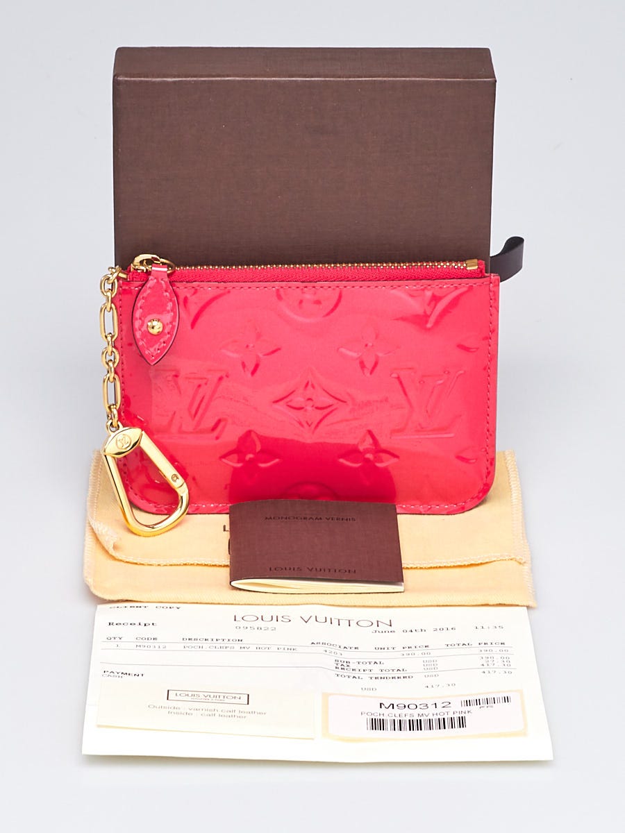 Louis Vuitton Cherry Monogram Vernis Pochette Cles Key and Change Holder -  Yoogi's Closet