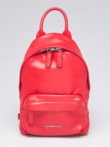 Givenchy Red Leather Mini Backpack Bag