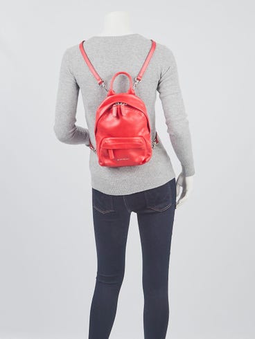 givenchy mini backpack sale Calfskin Star Black Red 474014 FASHIONPHILE Givenchy Mini leather backpack -