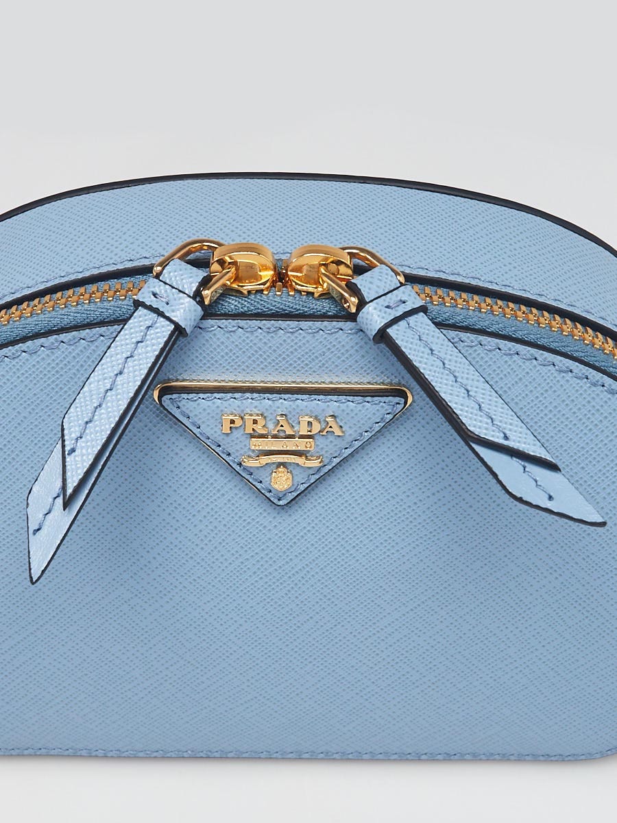 Prada Odette Saffiano Leather Bag - Blue for Women