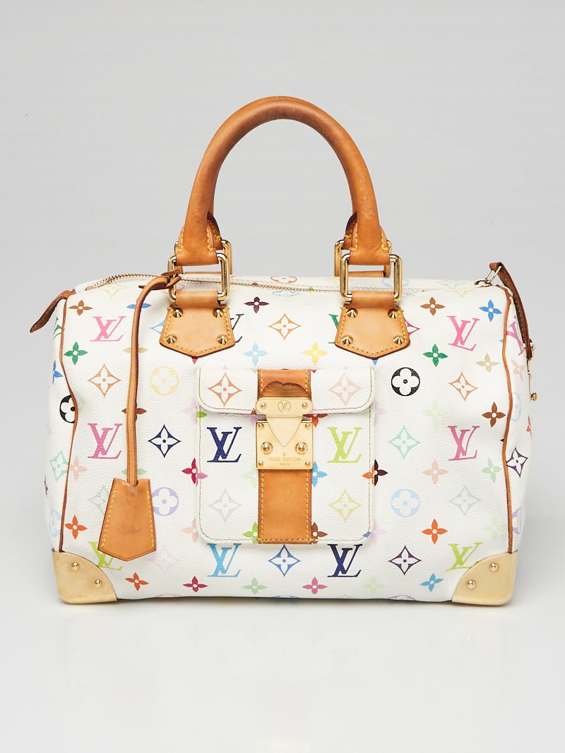 Louis Vuitton, Bags, Authentic Used Louis Vuitton X Takashi Murakami  Monogram Multicolor Speedy 3