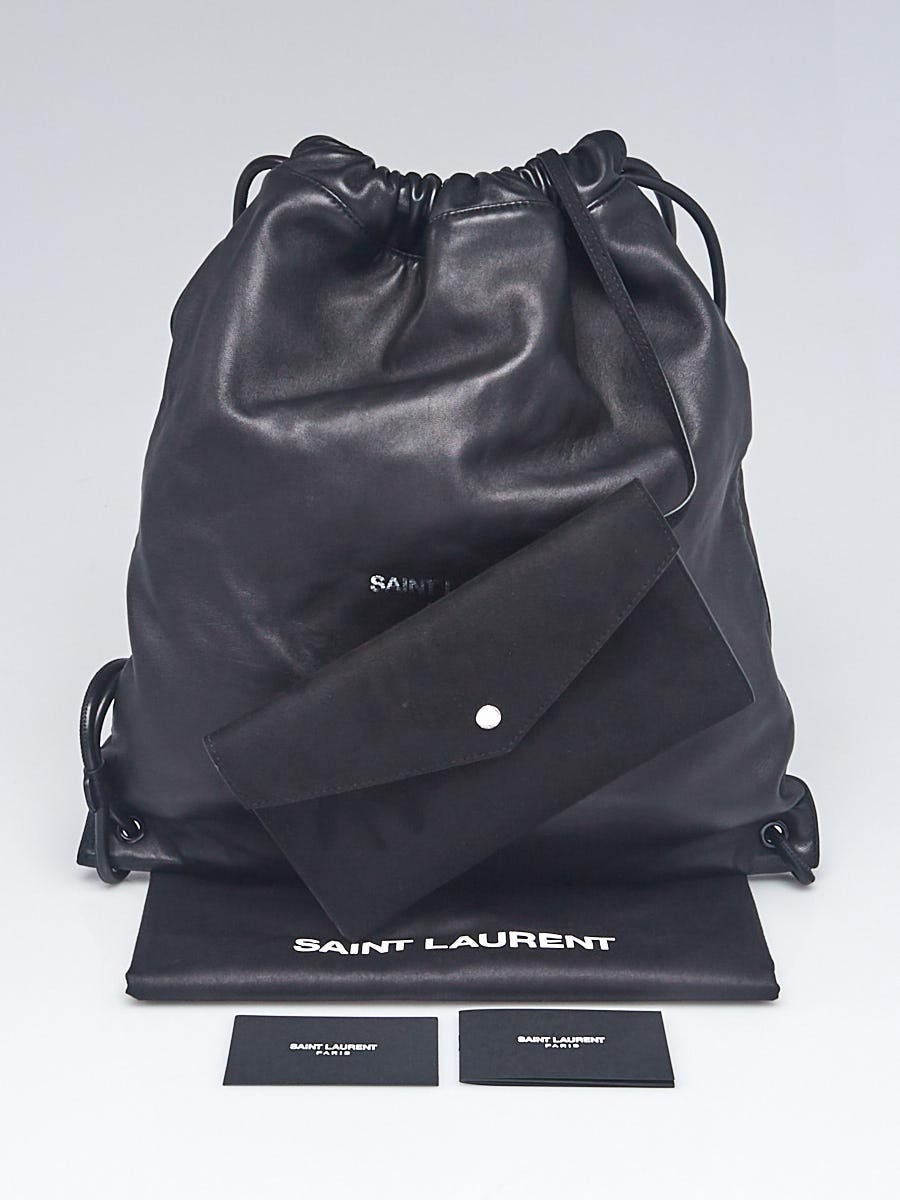 Yves Saint Laurent Vintage - Teddy Drawstring Leather Backpack