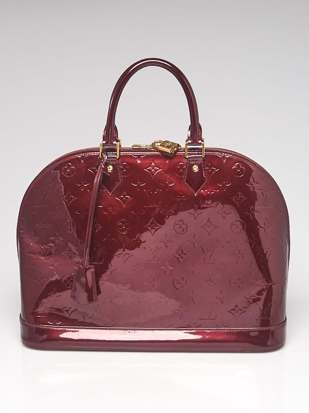 Louis Vuitton Rouge Fauviste Monogram Vernis Alma GM Bag