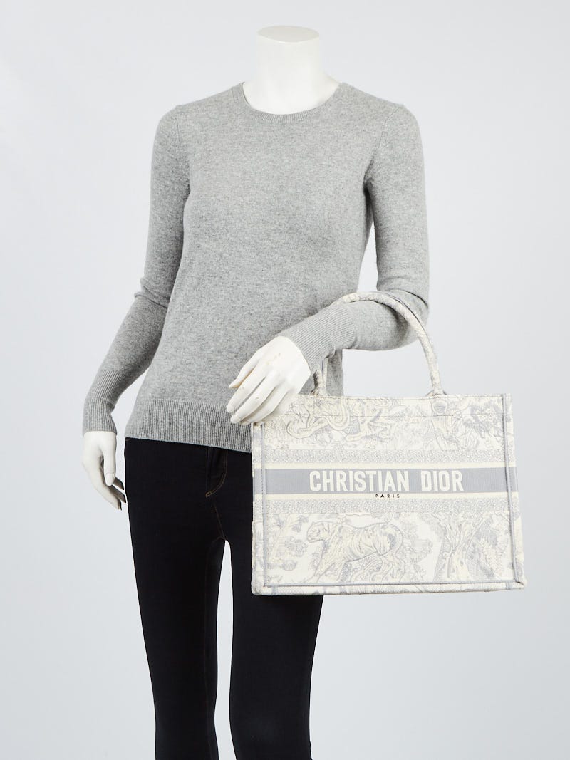 Dior Dioriviera Book Tote Small Gray in Textile - US