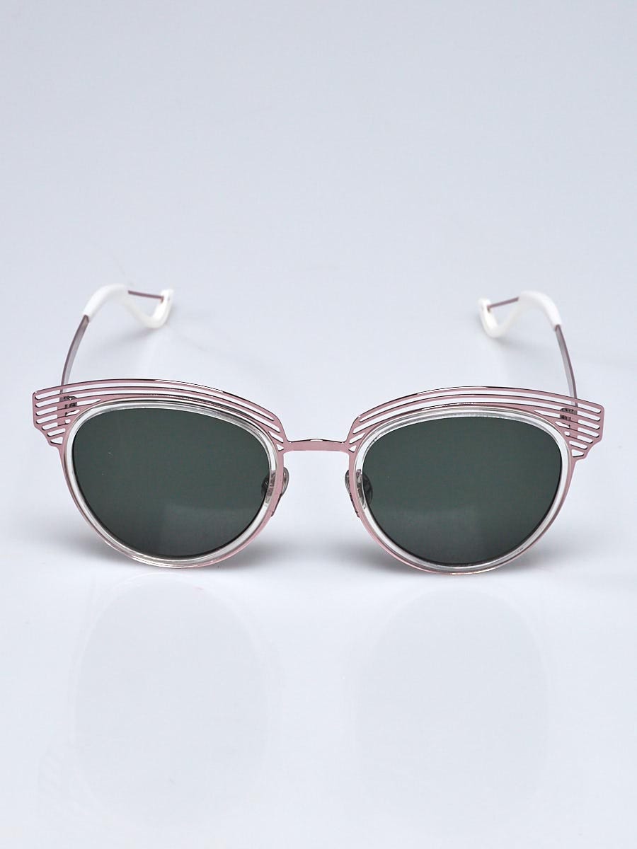 Christian Dior Limited Edition Pink Metal Enigme Sunglasses MSX85 Yoogi s Closet