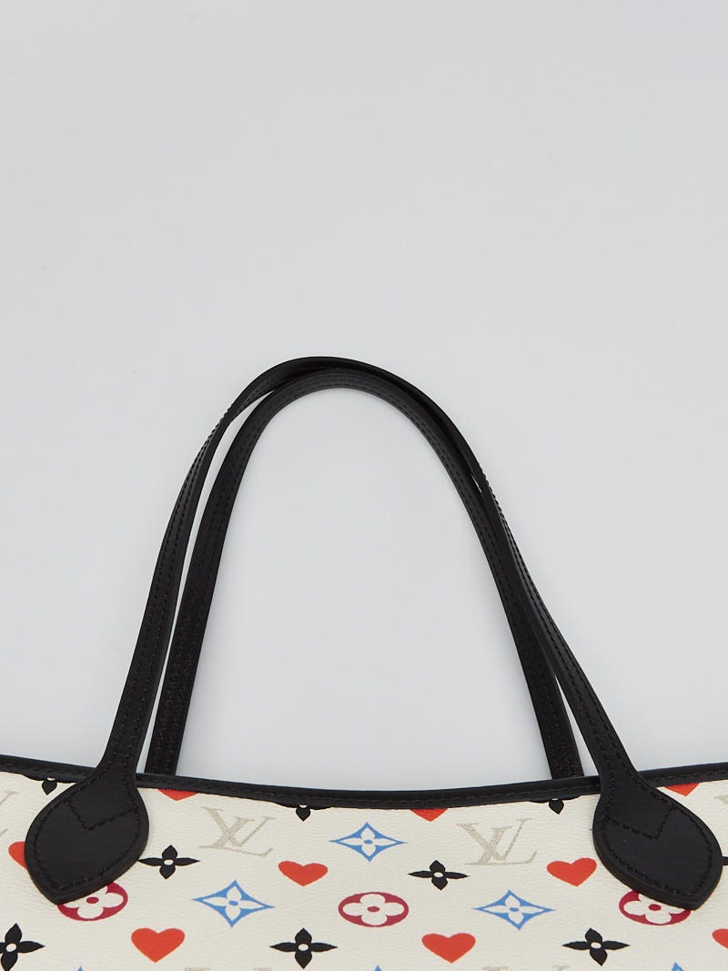 Louis Vuitton Neverfull MM Game On Black in Coated Canvas with
