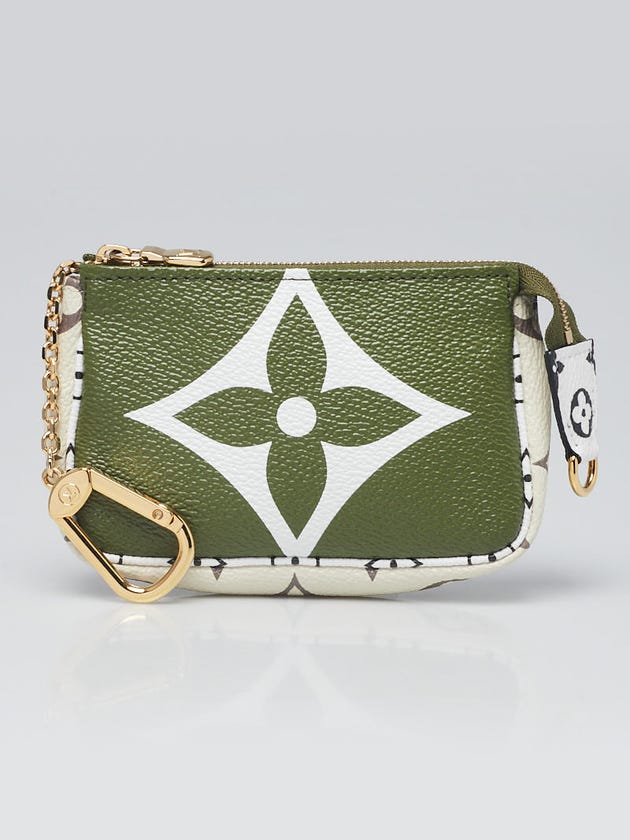 Louis Vuitton Khaki Green/White Monogram Giant Canvas Micro Pochette Bag