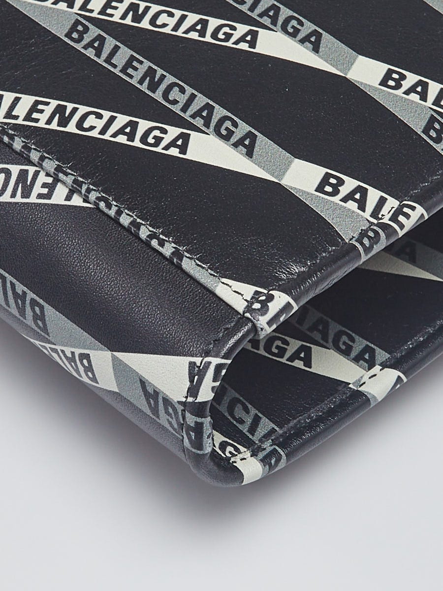 Balenciaga Black Monogram Leather Medium Miami Shoulder Bag