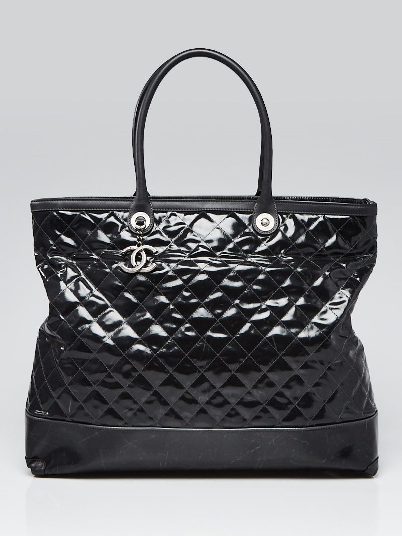 Chanel Grey Striated Quilted Coated Canvas Rue Cambon Duffel Bag - Yoogi's  Closet