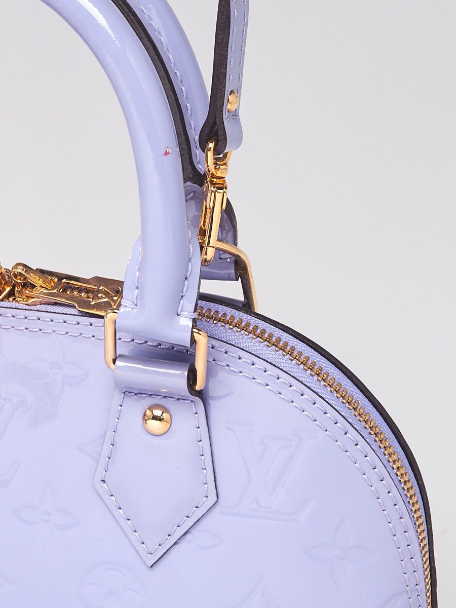 Louis Vuitton Purple Monogram Vernis Leather Alma Size BB Shoulder