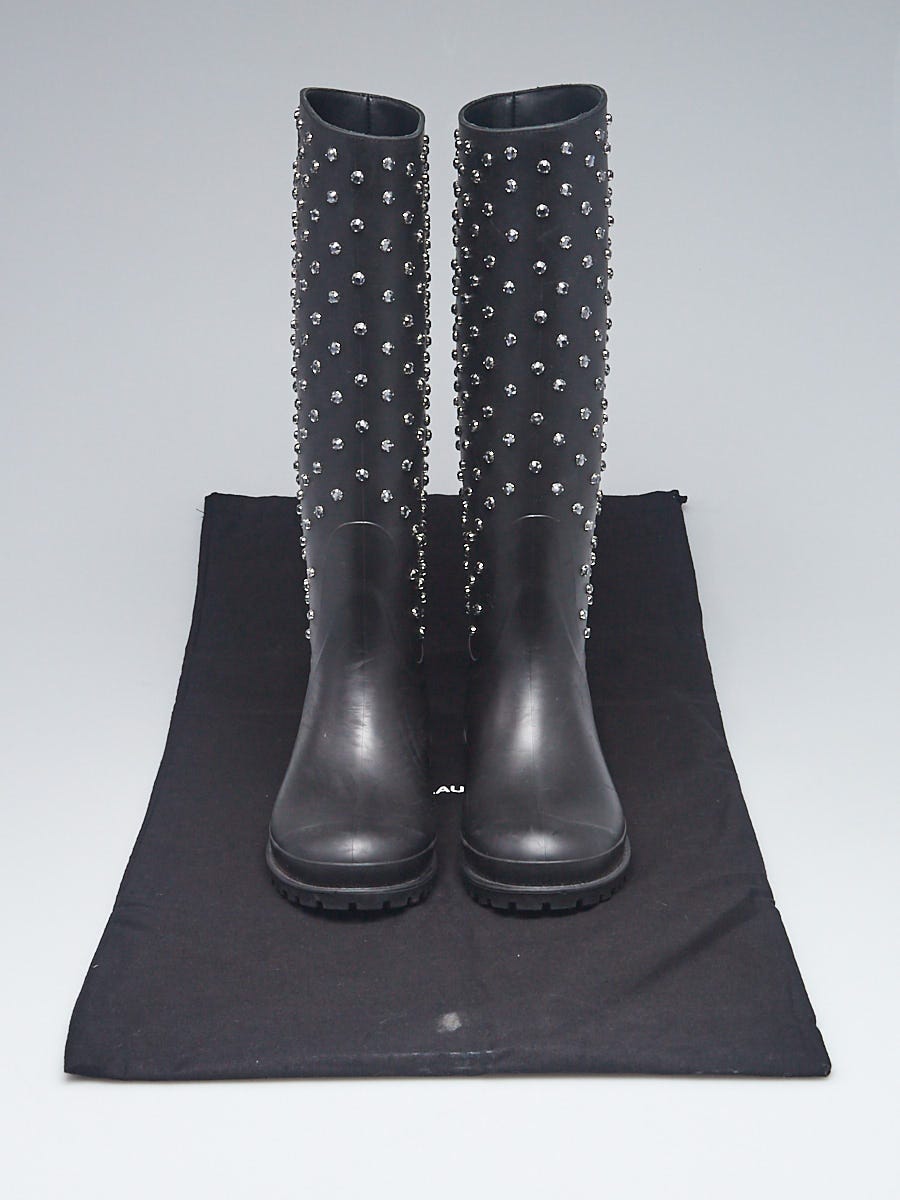 Chanel Rubber Rain Boots - Gem