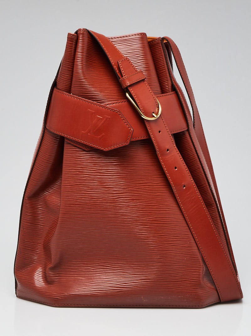 Vintage Louis Vuitton Epi Sac d' Epaule GM Brown Epi Leather