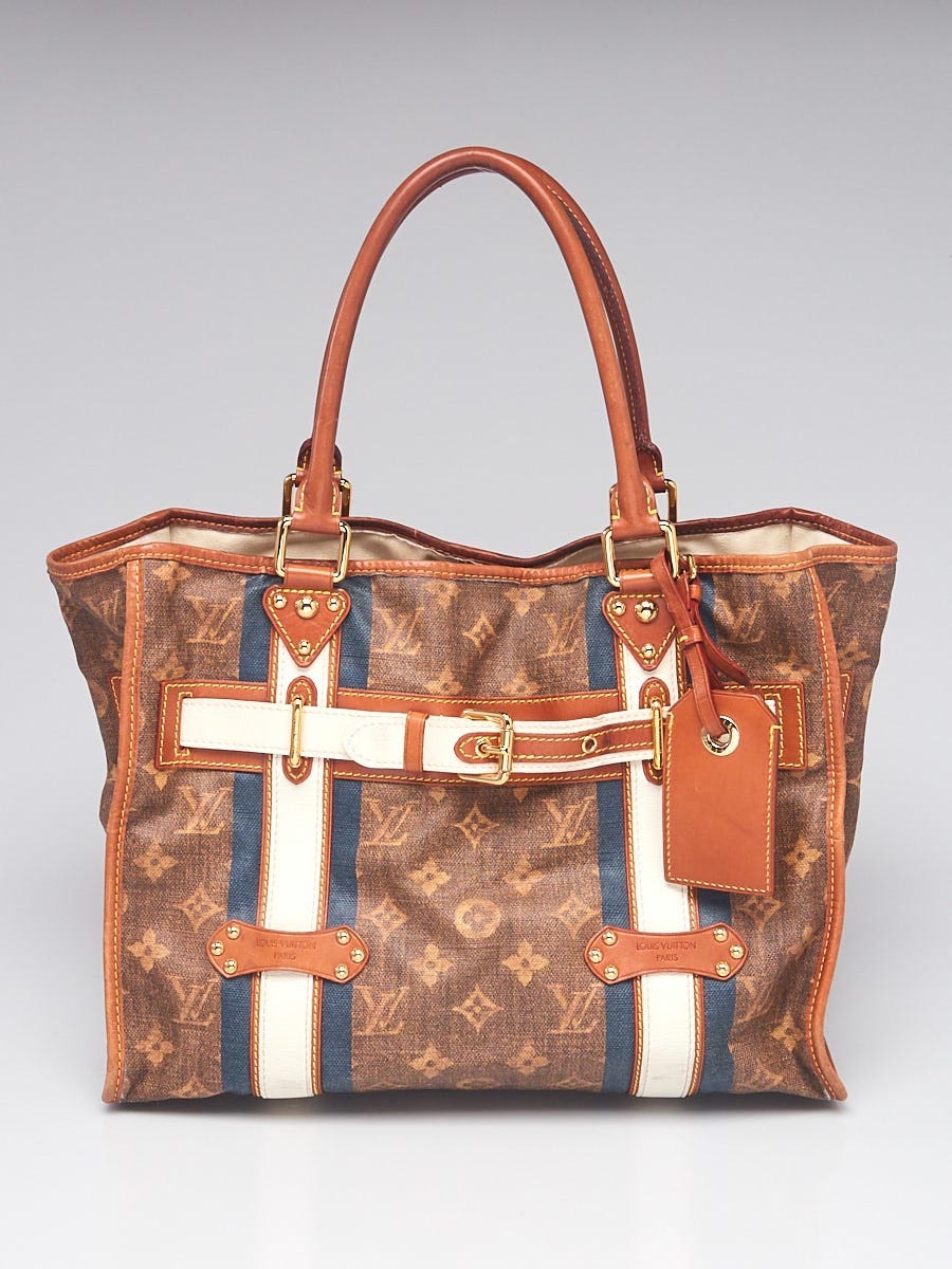 Louis Vuitton Limited Edition Tisse Rayures GM Tote Bag - Yoogi's Closet