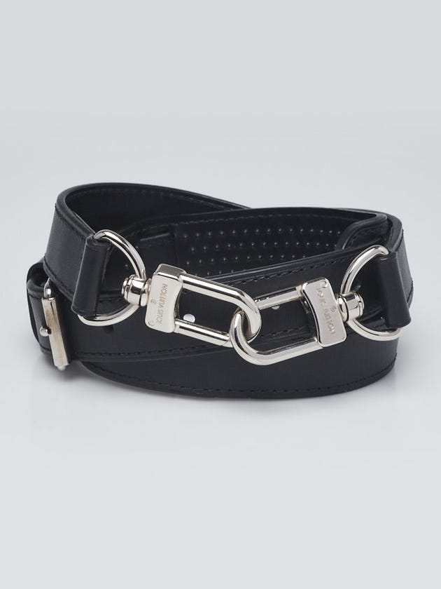 Louis Vuitton Black Leather Adjustable Strap