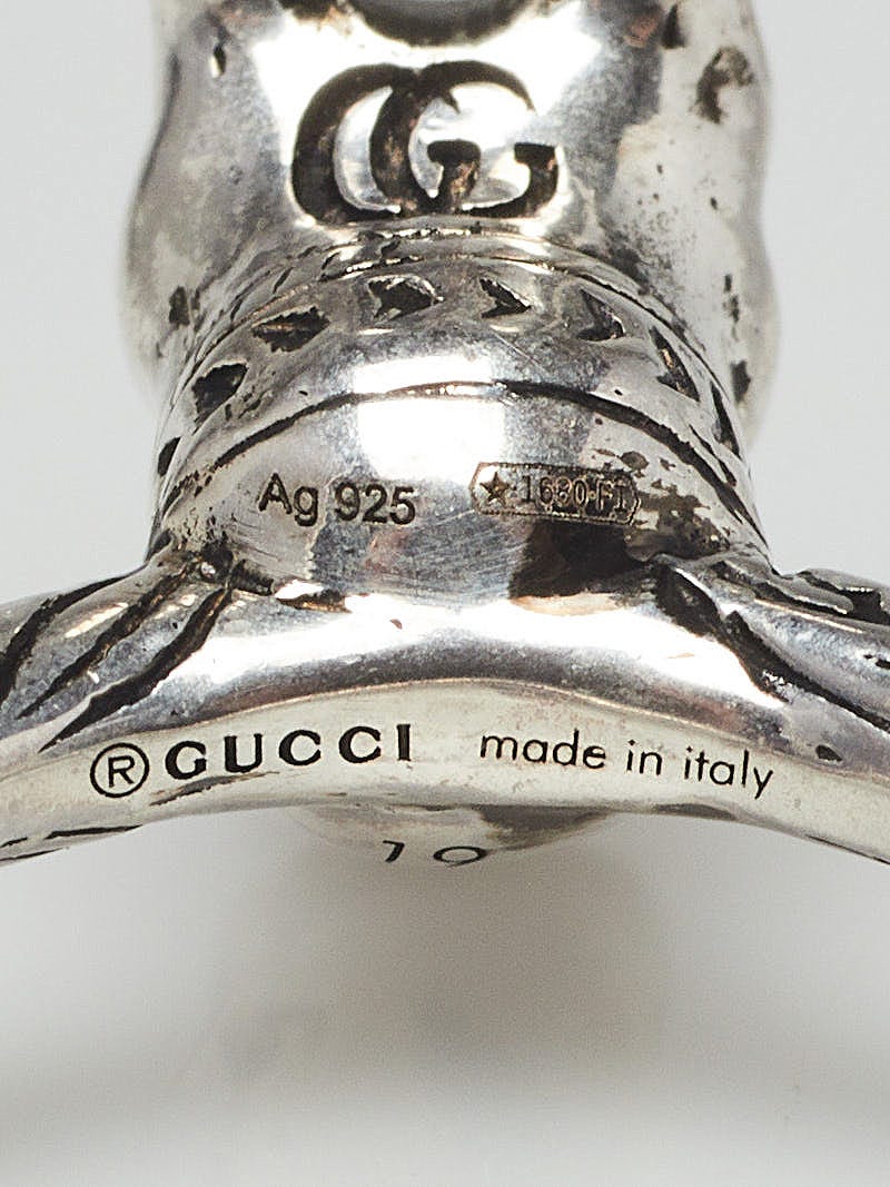 GUCCI ロープベルト I-Gucci 114-2 Genuine OEM Replacement 26 mm Black Rubber