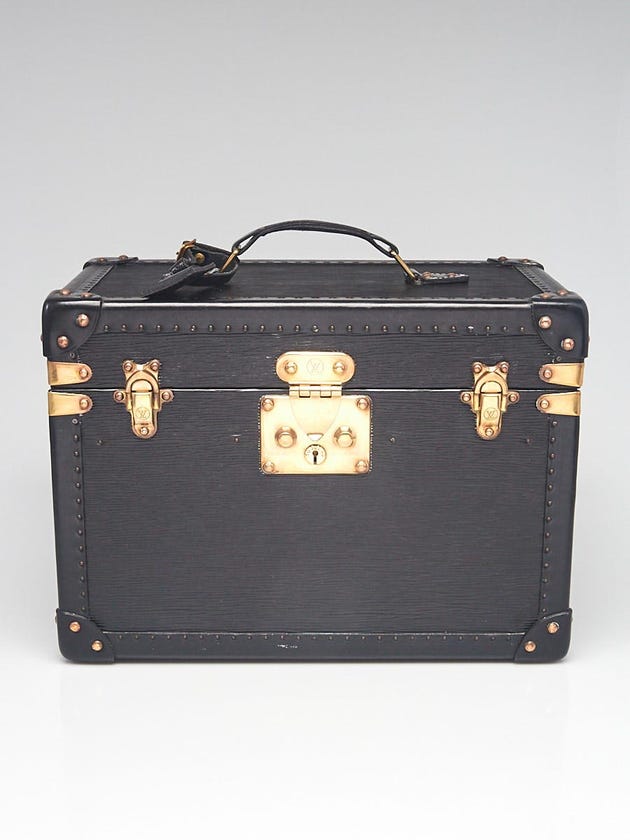 Louis Vuitton Black Epi Leather Hardsided Boite Pharmacie Train Case
