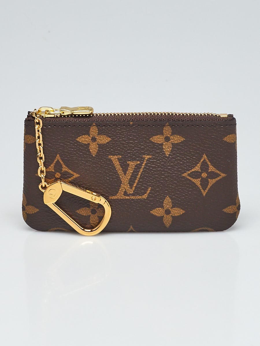 Louis popular Vouitton Pochette Vintage Cles Canvas Monogram coin Pouch Authentic