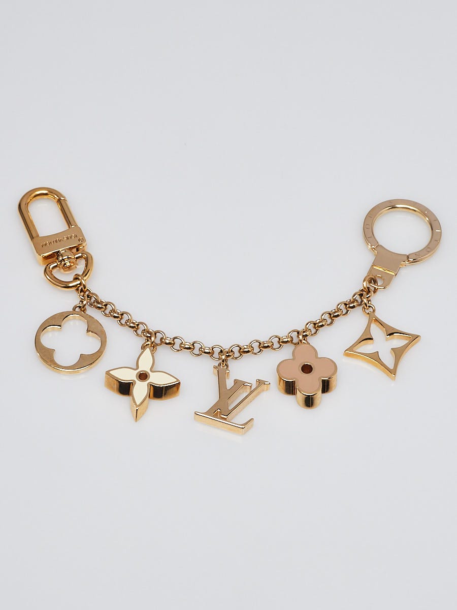 Louis Vuitton Fleur de Monogram Bag Charm Chain / Key Holder