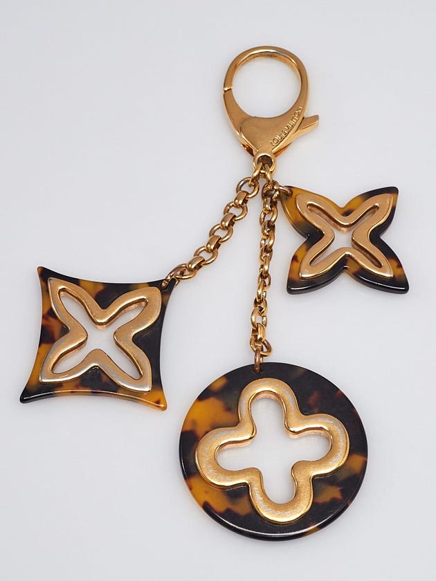 Louis Vuitton Tortoise Shell Resin Insolence Key Holder and Bag Charm